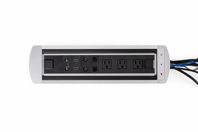 918PB-EF/MF-C6 – Pivoting Outlet Strip